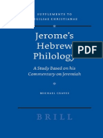 (VigChr Supp 090) Michael Graves - Jeromes Hebrew Philology. A Study Based On His Commentary On Jeremiah, 2007