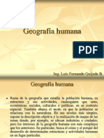 Geografía Humana y su composicion