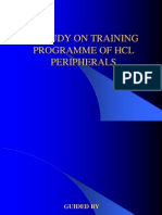 Effectiveness of Training Programme at HCL Peripherals