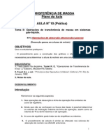 AULA No 10 Dessorção Recheio