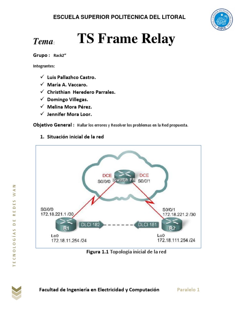 TS Frame Relay | PDF | Ip Address | Telecommunications