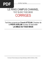 Guide du Test TAGE MAGE 2025 | PDF