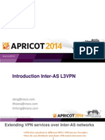 Apricot2014 - Inter-As l3vpn