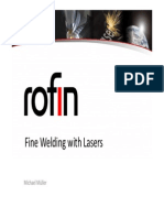 R of in Fine Welding With Laser