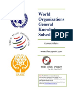 World Organizations and General Knowledge MCQs