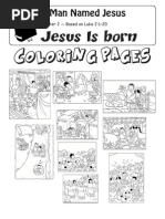 Coloring Pages: A Man Named Jesus-Jesus Is Born