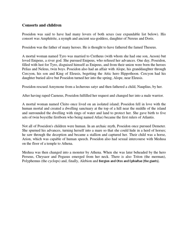 poseidon essay