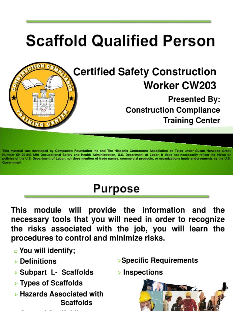 Scaffold Qualified PDF Scaffolding Occupational Safety And Health