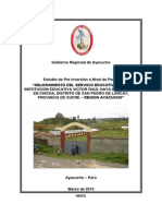 Mejoramiento educativo Chicha Ayacucho