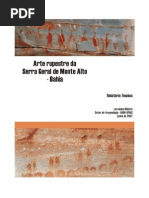 RIBEIRO, L. Relatório Técnico - Arte Rupestre Da Serra Geral de Monte Alto- Bahia