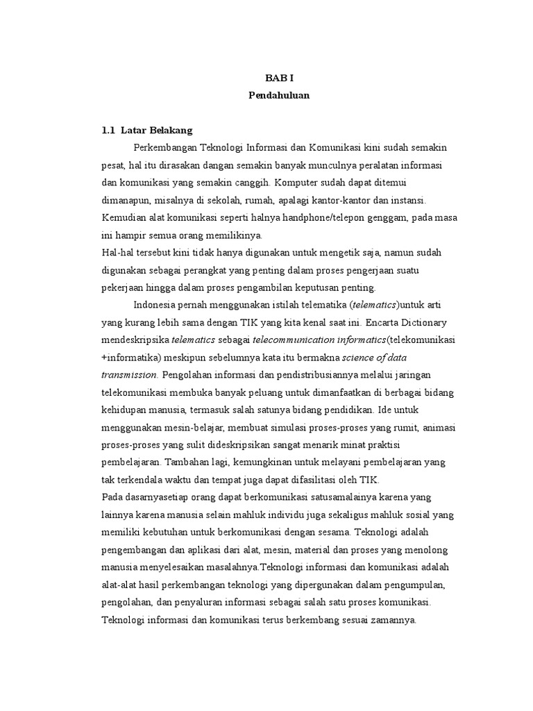 Makalah Sejarah Tik