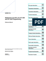 Statement List (STL) For S7-300 PDF