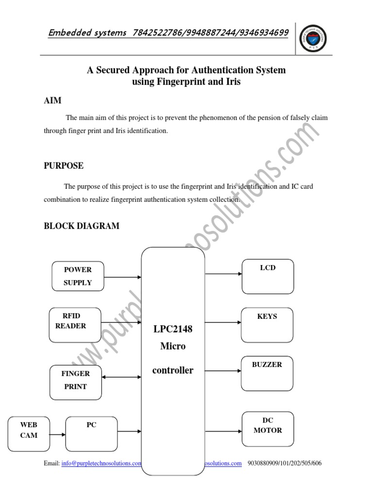 Biometric Authentication System Design | PDF | Computers