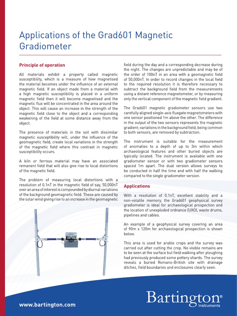 AN0016 Applications of The Grad601 Magnetic Gradiometer | PDF | Earth's ...