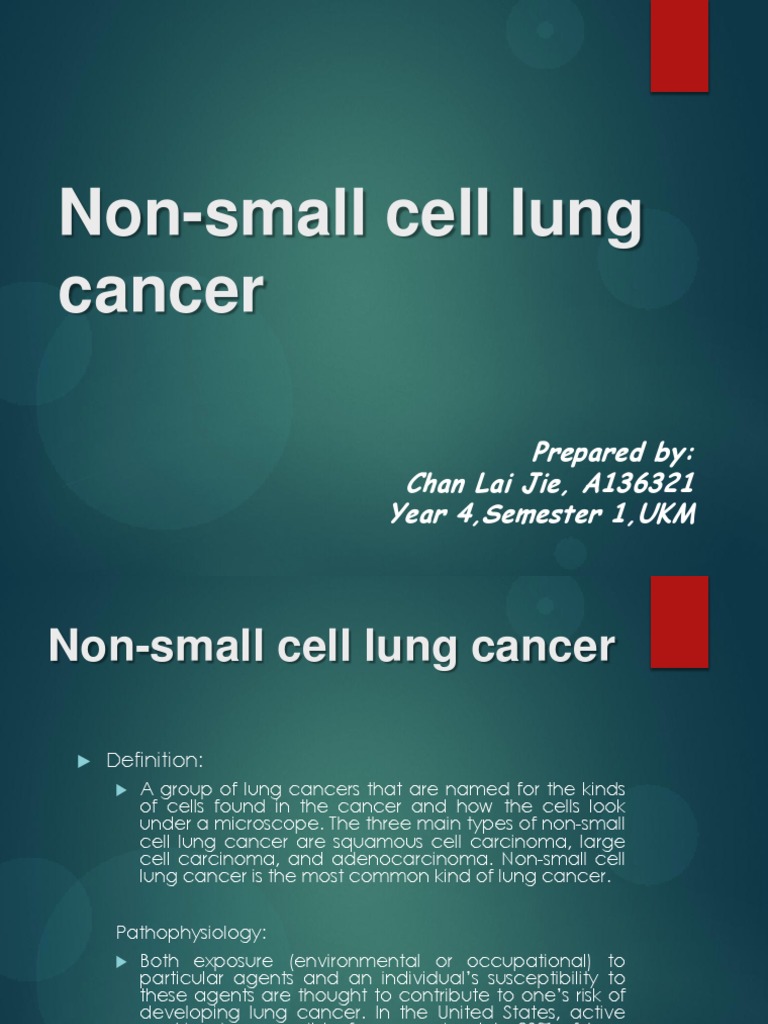 Non-Small Cell Lung Cancer | PDF