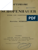 Stanislas Rzewuski L Optimisme de Schopenhauer PDF