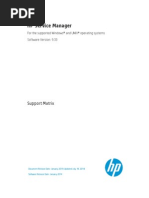 HP Man Service Manager 9.33 Support Matrix PDF