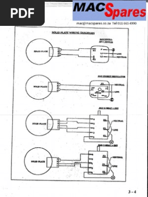 Stove Solid Plate Wiring Diagrams | PDF