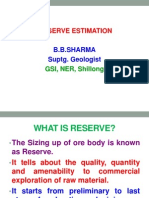 Reserve Estimation