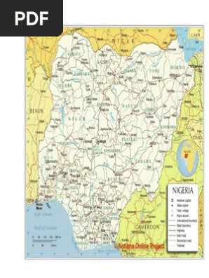 Map Of Nigeria Pdf Map Of Nigeria | Pdf