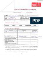 Declaracion de rentas, bienes e intereses de Roberto Escobedo