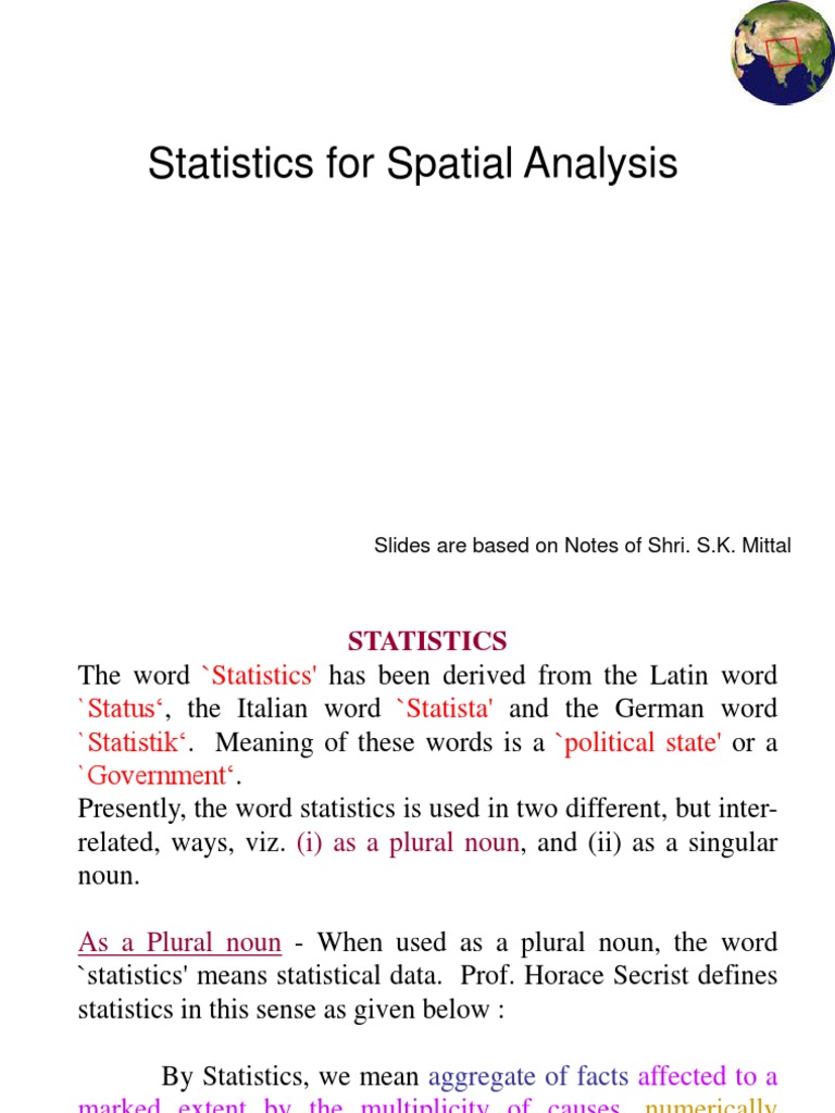 Statistics Notes 05 Pdf Correlation And Dependence Arithmetic Mean