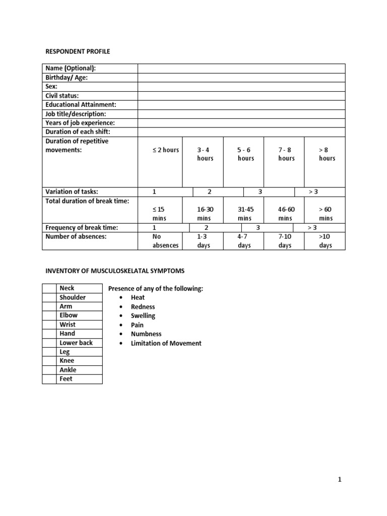 Edited Edited Questionnaire | PDF
