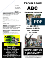 Fórum Social ABC Estância Solidária 2010