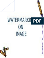 watermarking on  image