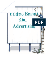 Project Report On Advertising