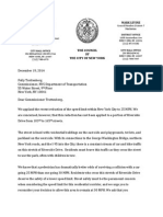 Riverside Drive Speed Limit Letter to DOT (December 19, 2014)