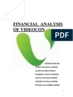 Financial Analysis of Videocon