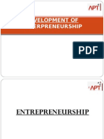 Development of Enterpreneurship