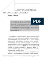 Sreten Zeković - Iskustvena Osnova Muzičke Oktave I Dijalektike PDF