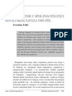 Zvezdan Folić - Vjerski Faktor U Spoljnoj Politici Sovjetskog Saveza 1945-1953 PDF