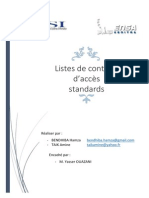 Liste Controle D AccesListes de Contrôle D'accès Standards