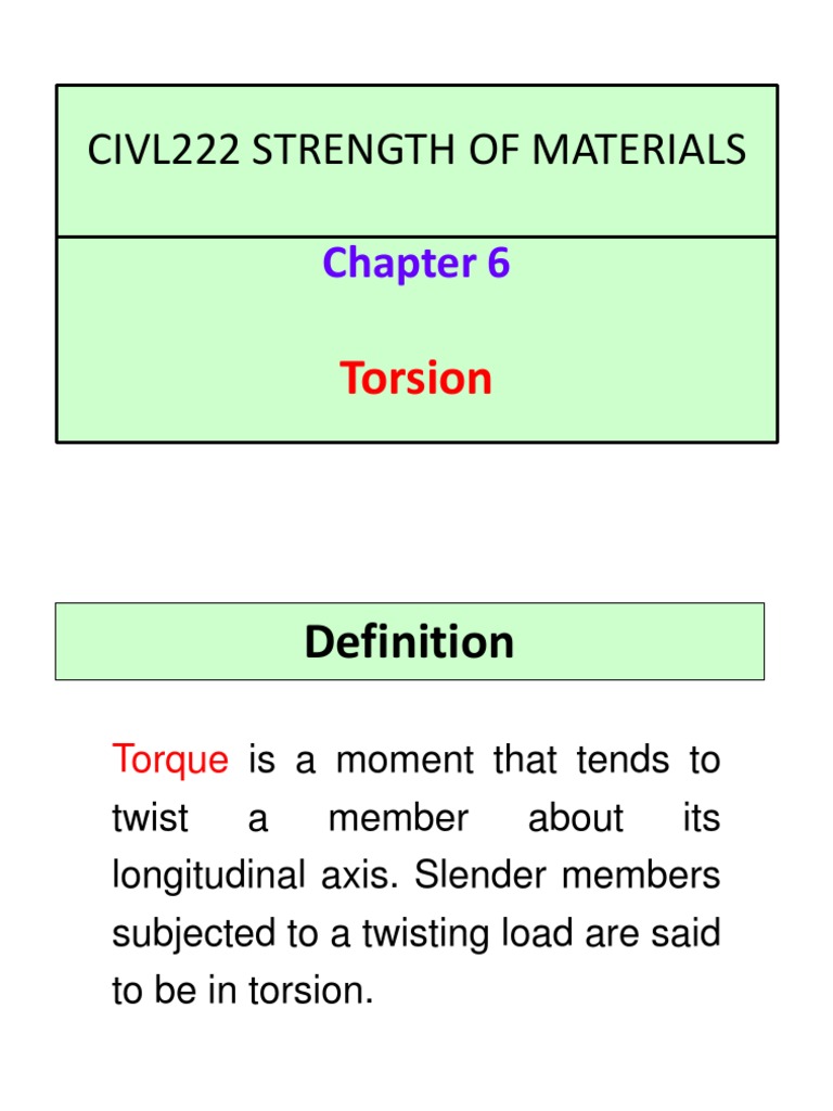 Torsion in Civil Engineering Explained | PDF | Power (Physics) | Torque