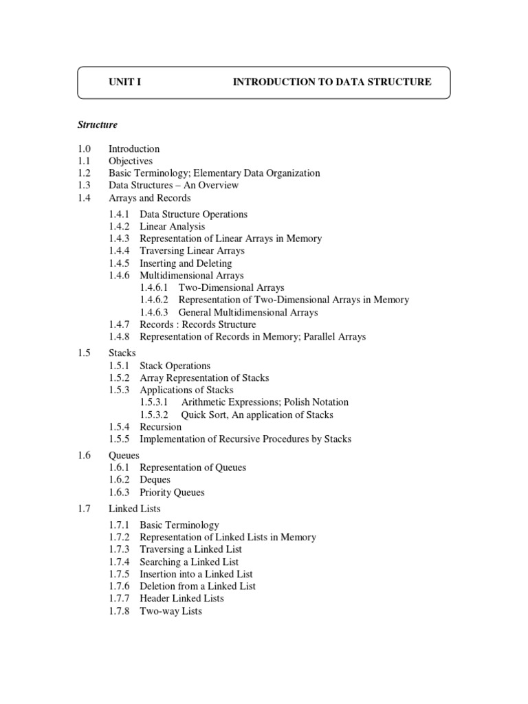 Data Structures | PDF