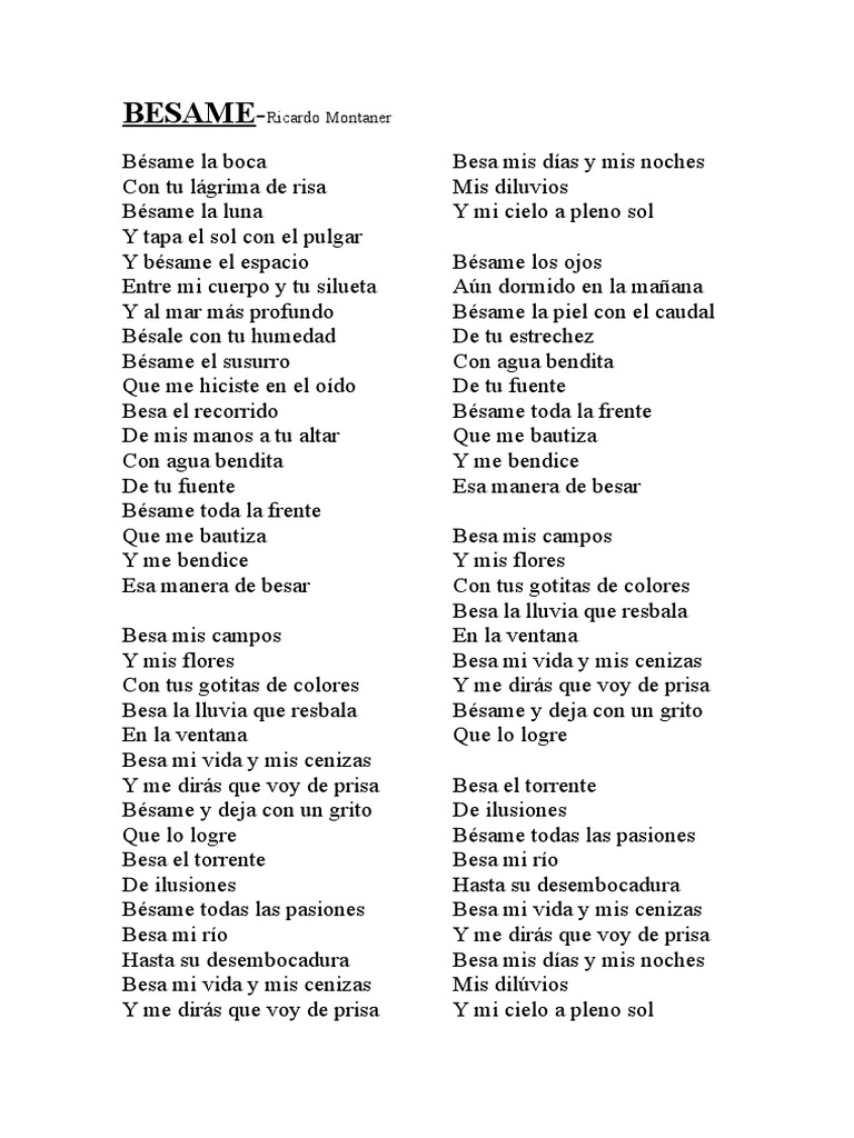 Besame | PDF