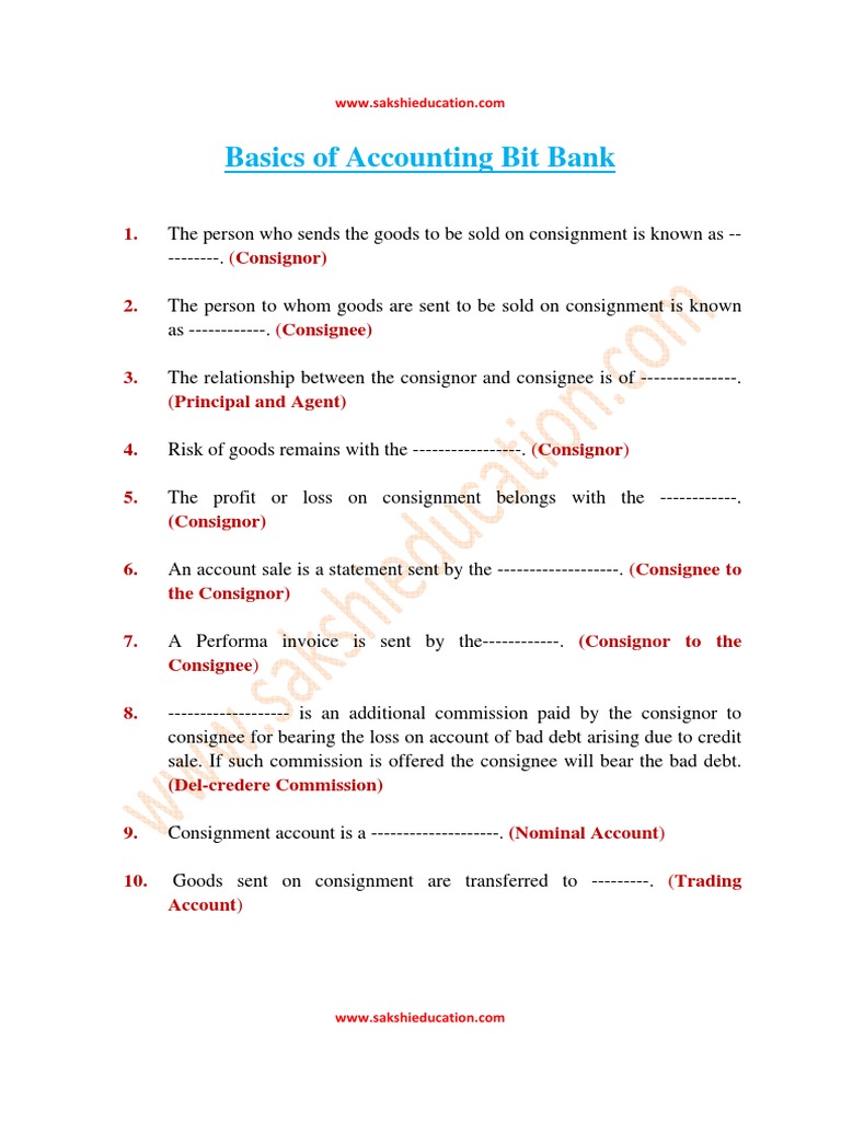 Accounting Bit Bank | PDF | Debits And Credits | Depreciation