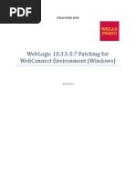 Oracle Weblogic Fixpack Patch Process