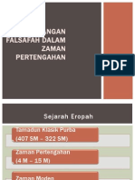 Perkembangan Falsafah Zaman Pertengahan