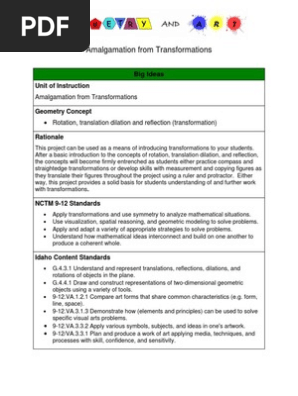 7 Amalgamation Pdf Shape Geometry