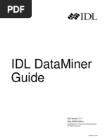 Idl Dataminer Guide: Idl Version 7.1 May 2009 Edition