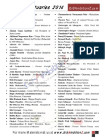List of Obtuaries 2014 PDF