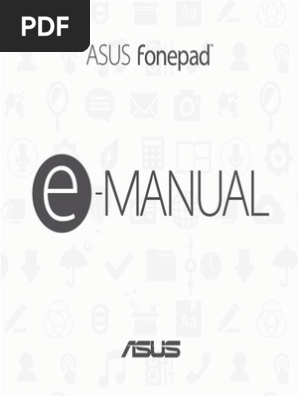 Asus FonePad 7 FE170CG Manual