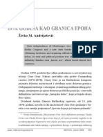 Živko Andrijašević - 1878. Godina Kao Granica Epoha