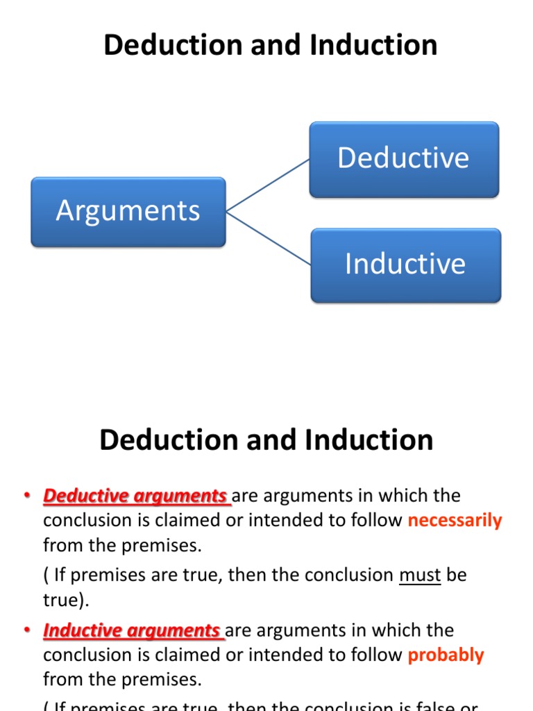 Deduction and Induction | PDF | Deductive Reasoning | Argument