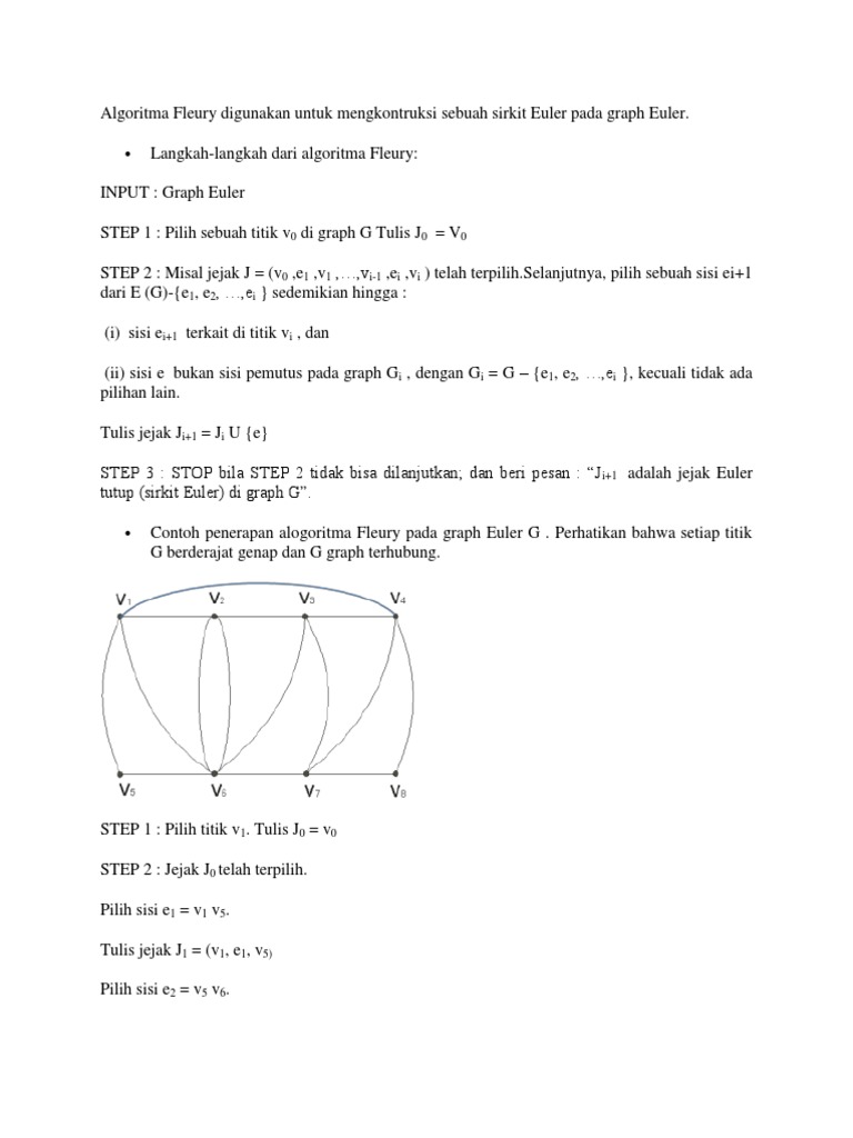 Algoritma Fleury untuk Sirkit Euler | PDF