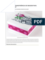 Técnica Da Transferência de Imagem Para Caixas Em Mdf